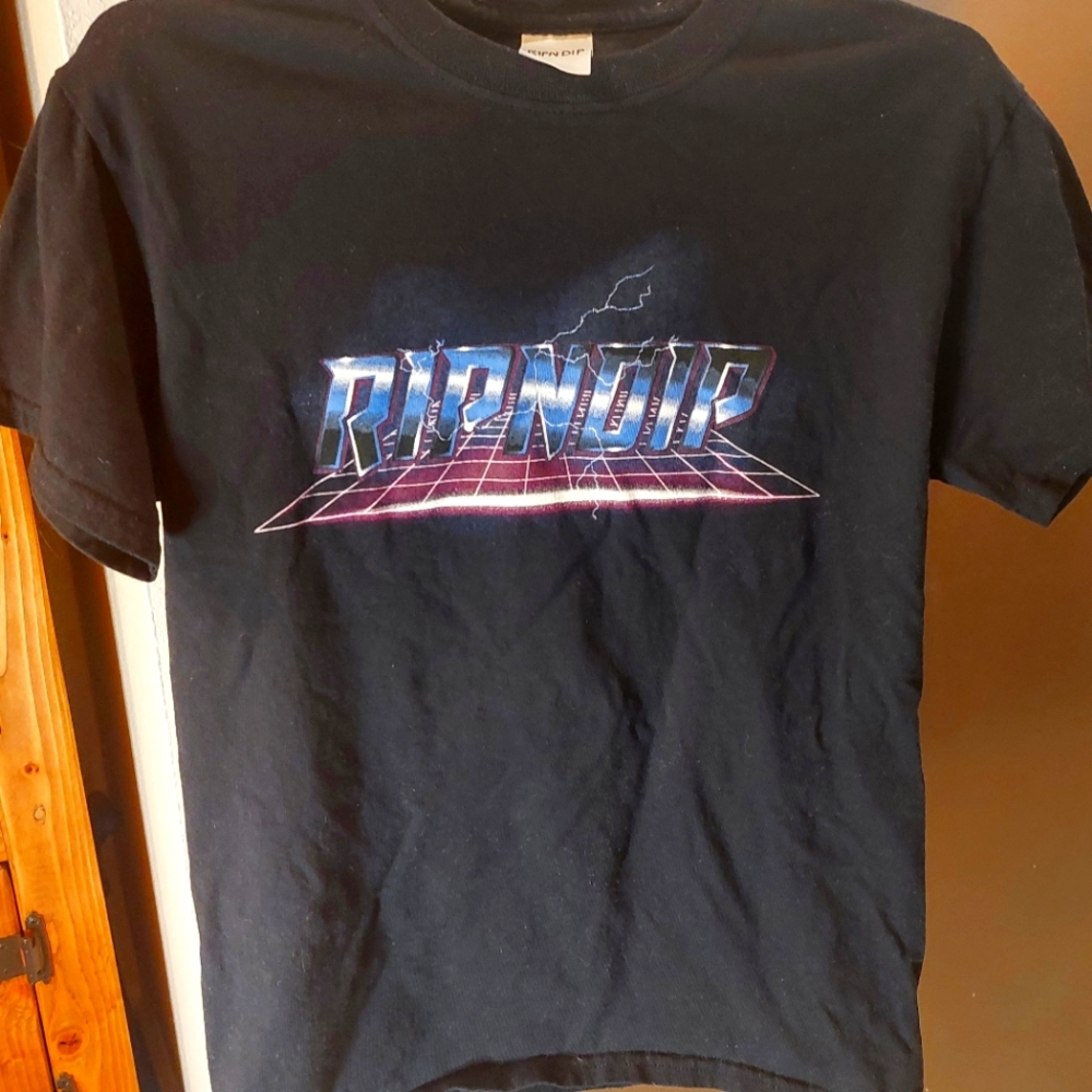 Rare limited edition Ripndip black 'Nikola' tee